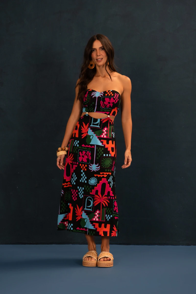 Vestido Ladrilho Preto