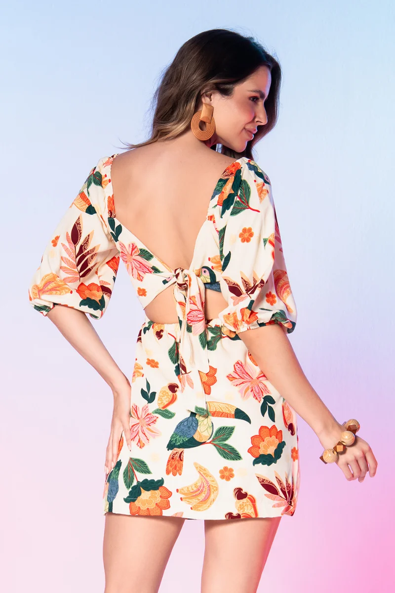 Vestido Poesia Creme