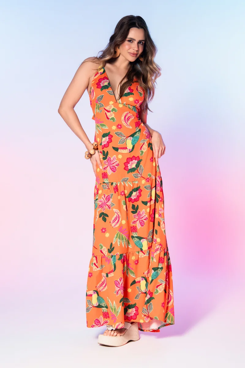 Vestido Pipa Laranja