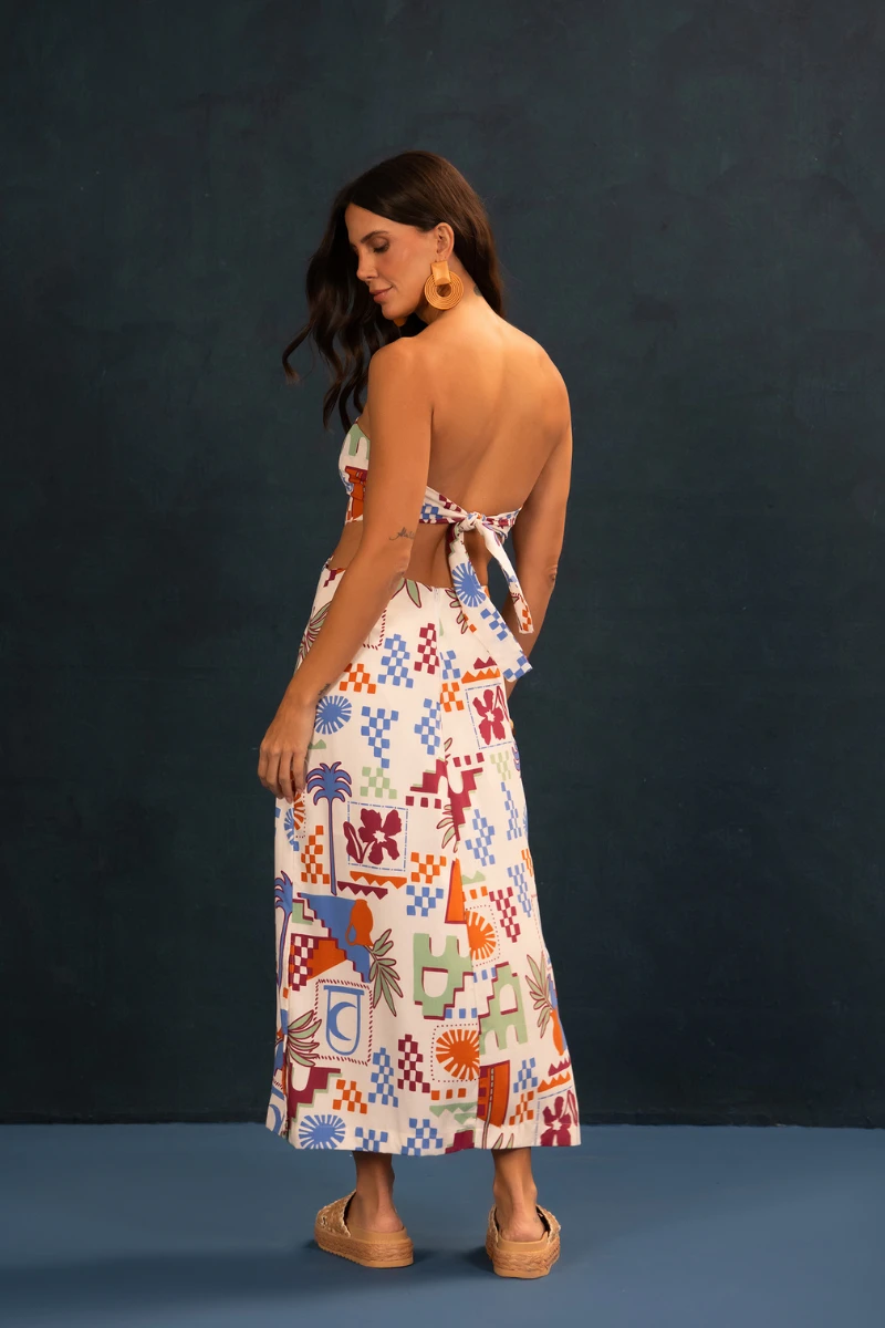 Vestido Ladrilho Branco