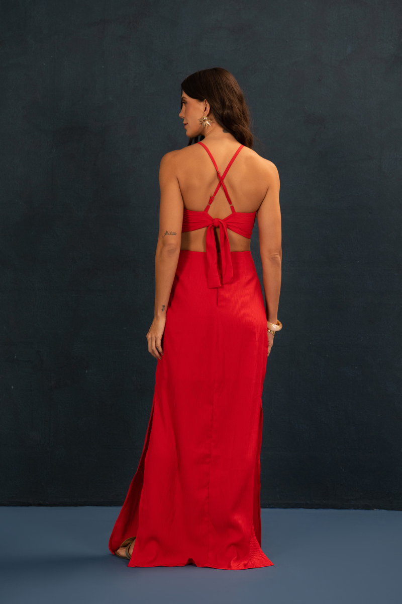 Vestido Sunset Vermelho
